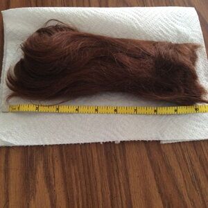 Human hair virgin red auburn 10 inches long jm
